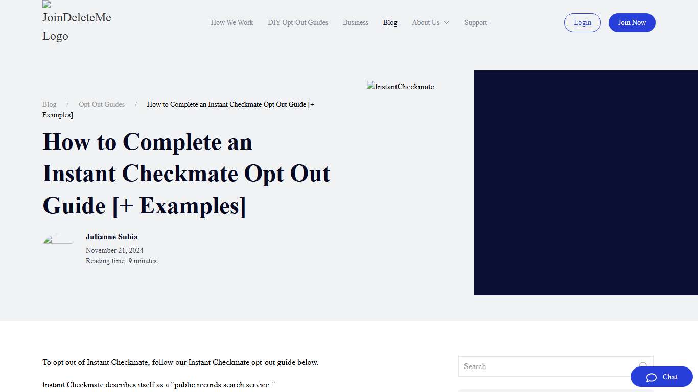 How to Complete an Instant Checkmate Opt Out Guide [+ Examples]
